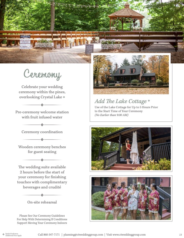 CT Wedding Menu image