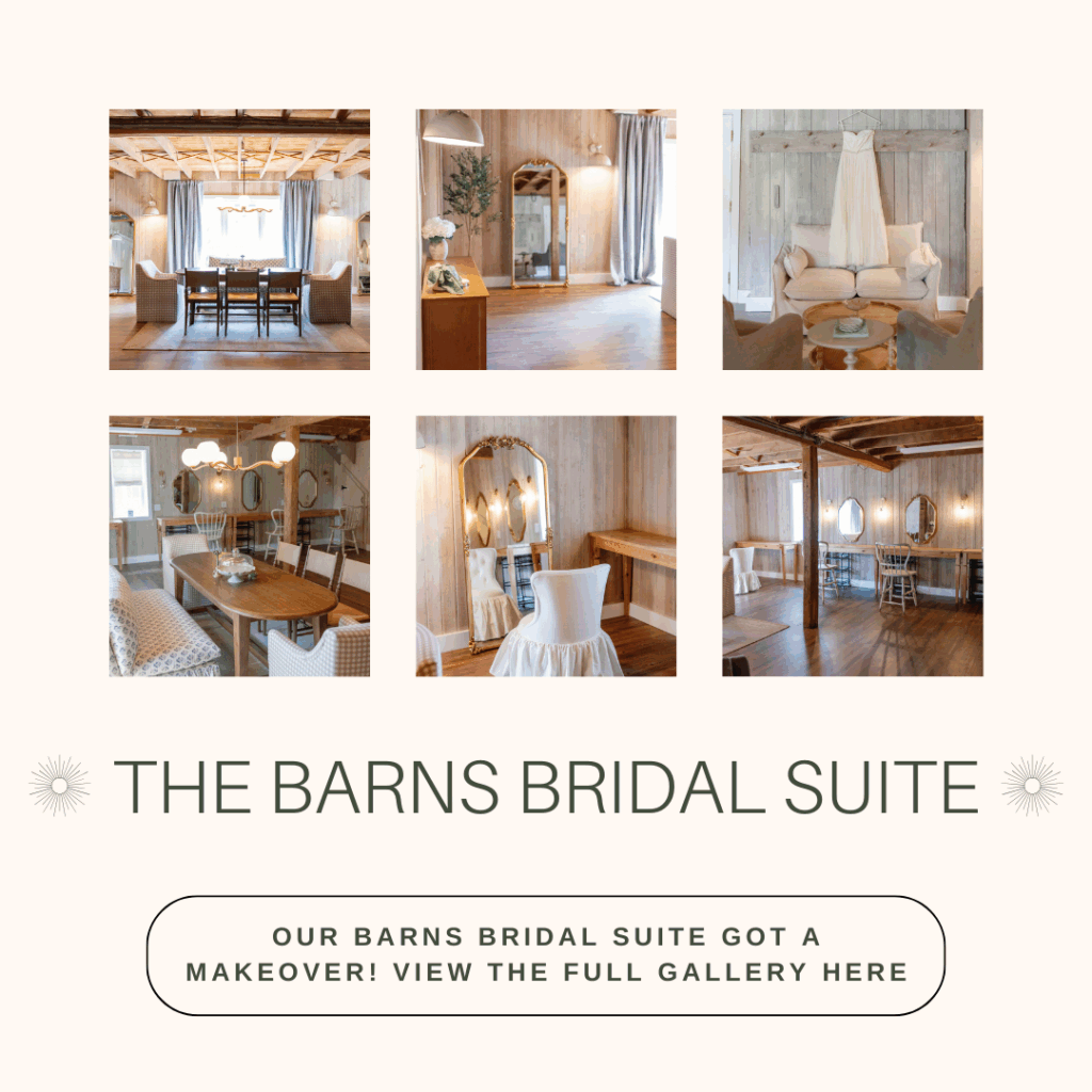 the barns bridal suite